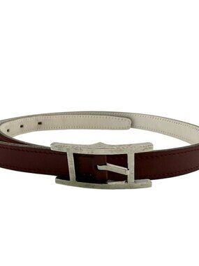 Hermes Reversible Silver Api Belt